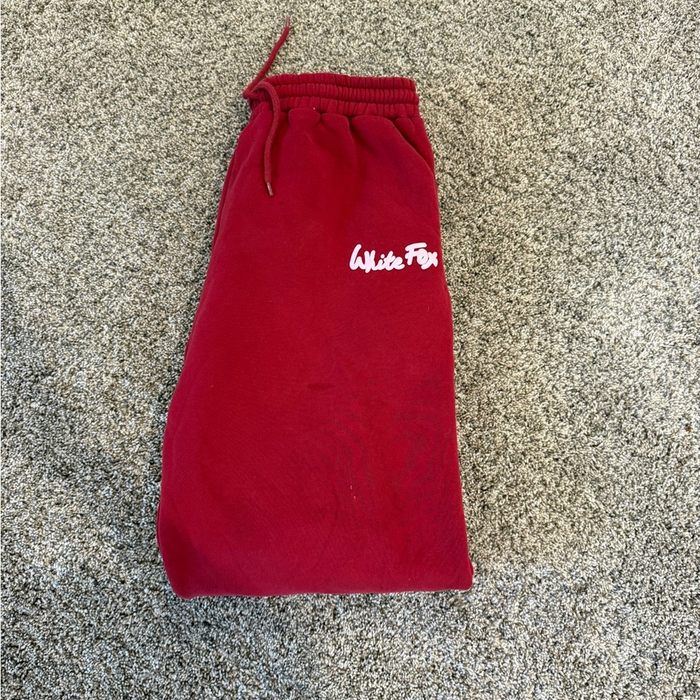 Women’s White fox boutique sweatpants
